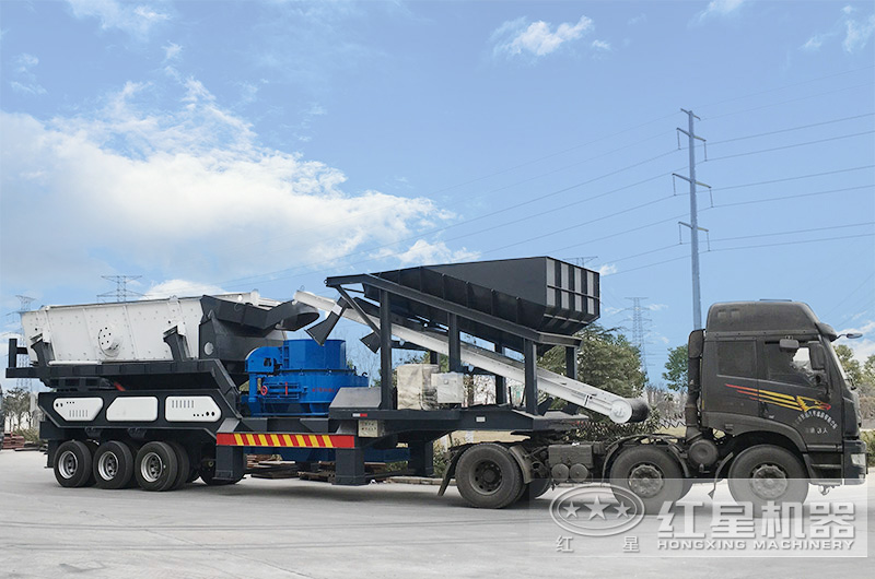 專門用來處理建筑垃圾的移動式制砂機 專門用來處理建筑垃圾的移動式制砂機