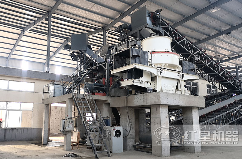 HVI鵝卵石制砂機生產(chǎn)現(xiàn)場 HVI鵝卵石制砂機生產(chǎn)現(xiàn)場