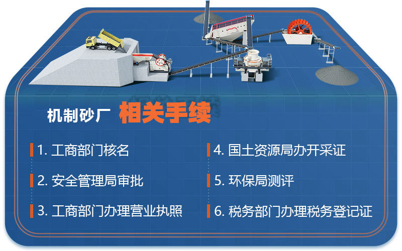 機(jī)制砂廠手續(xù)辦理 機(jī)制砂廠手續(xù)辦理