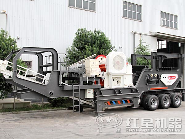 輪胎式移動破碎站-車載行走，隨用隨走，方便更快捷