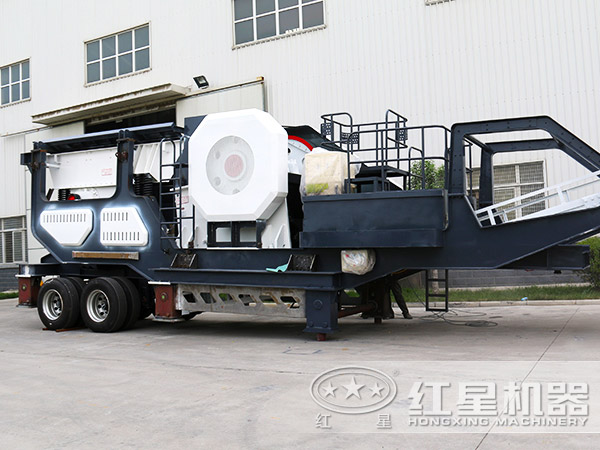 流動(dòng)破碎石子機(jī)發(fā)貨江西太原，為當(dāng)?shù)厥庸?yīng)提供幫助