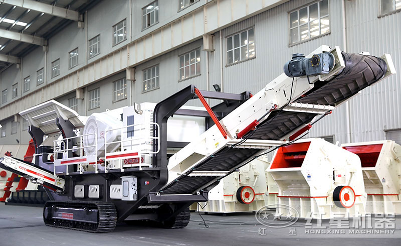 履帶式移動破碎石頭機價格是多少，如何配置生產(chǎn)線