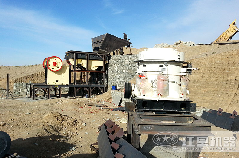 磕石作業(yè)現場