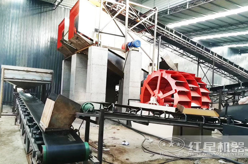 水洗砂設備工作現(xiàn)場