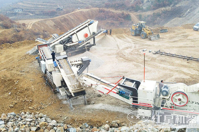 移動履帶一體式石子破碎機類別、價格及現(xiàn)場圖片