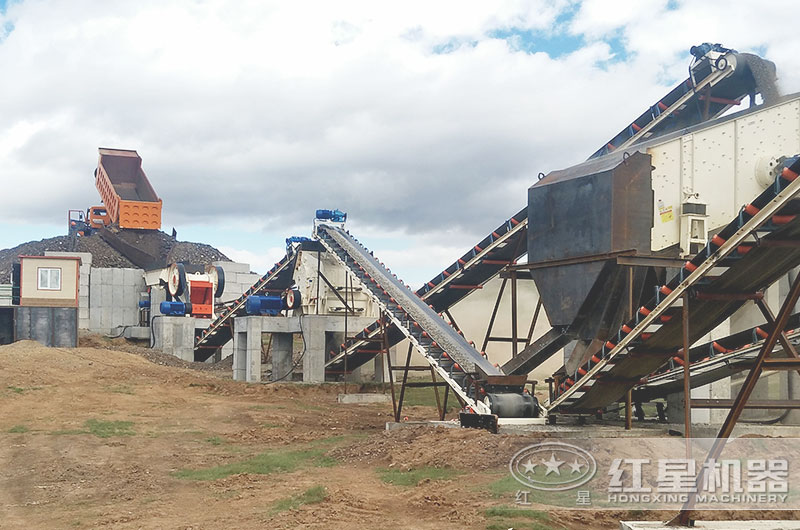 生產(chǎn)制備05、13石灰石子現(xiàn)場(chǎng)