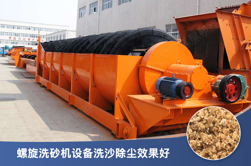 螺旋洗砂機設(shè)備每小時產(chǎn)量多少，型號有哪些？